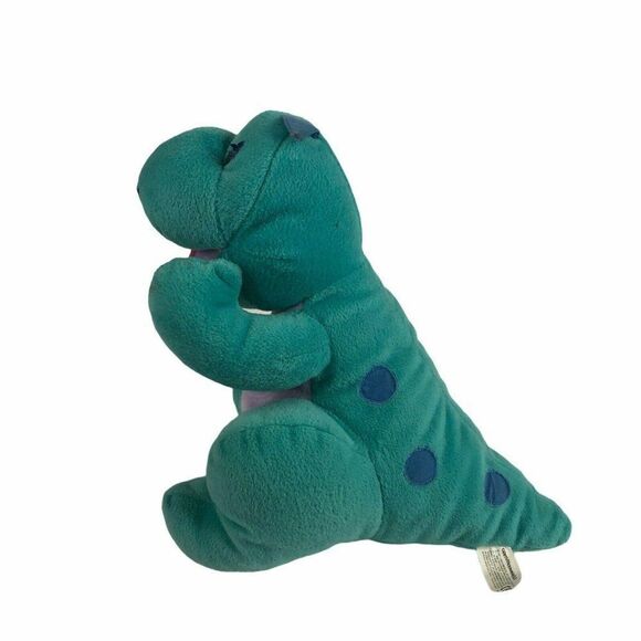Commonwealth Teal Dinosaur Plush 10" 1991 Stuffed Animal Toy - Picture 4 of 6